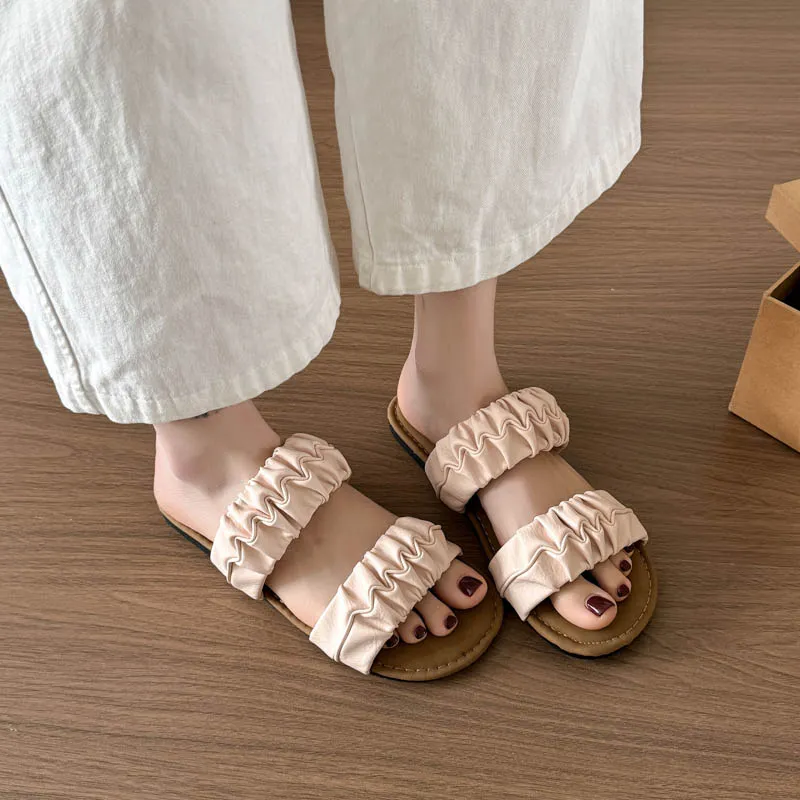 Alxnan Quiet Odor Resistant Slide Slippers Women's Box-17