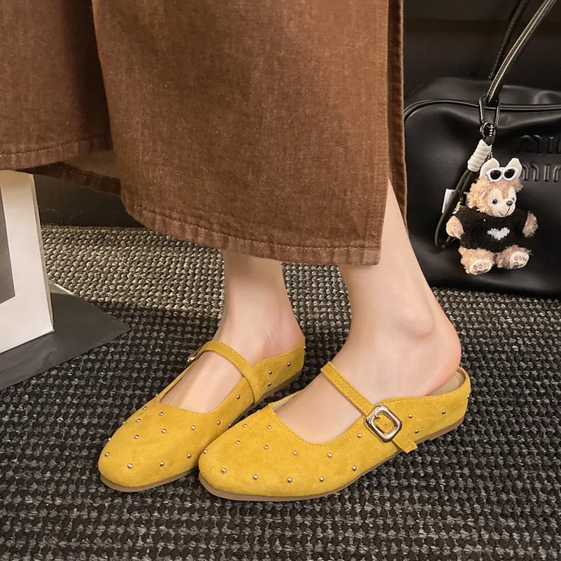 Alxnan Odor Resistant, Abrasion Resistant Closed Toe Slippers Women's-26