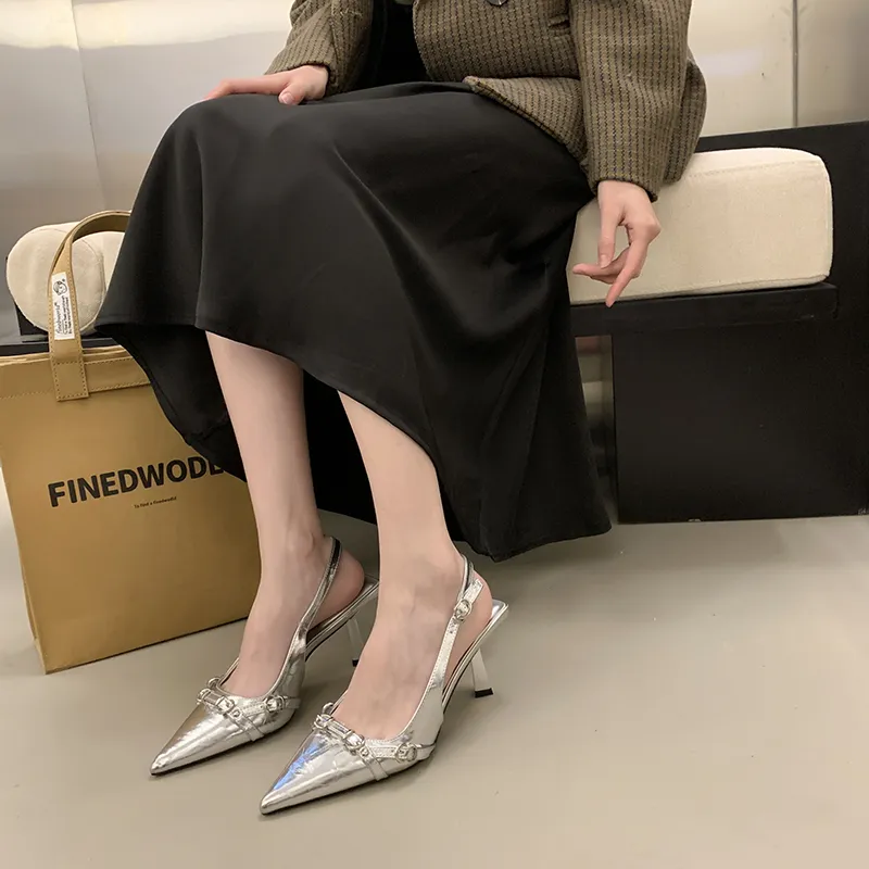 Alxnan Slim Heel High Heels Women's-7