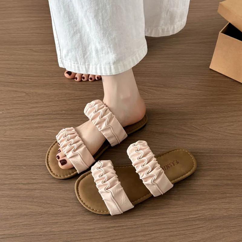 Alxnan Quiet Odor Resistant Slide Slippers Women's Box-16