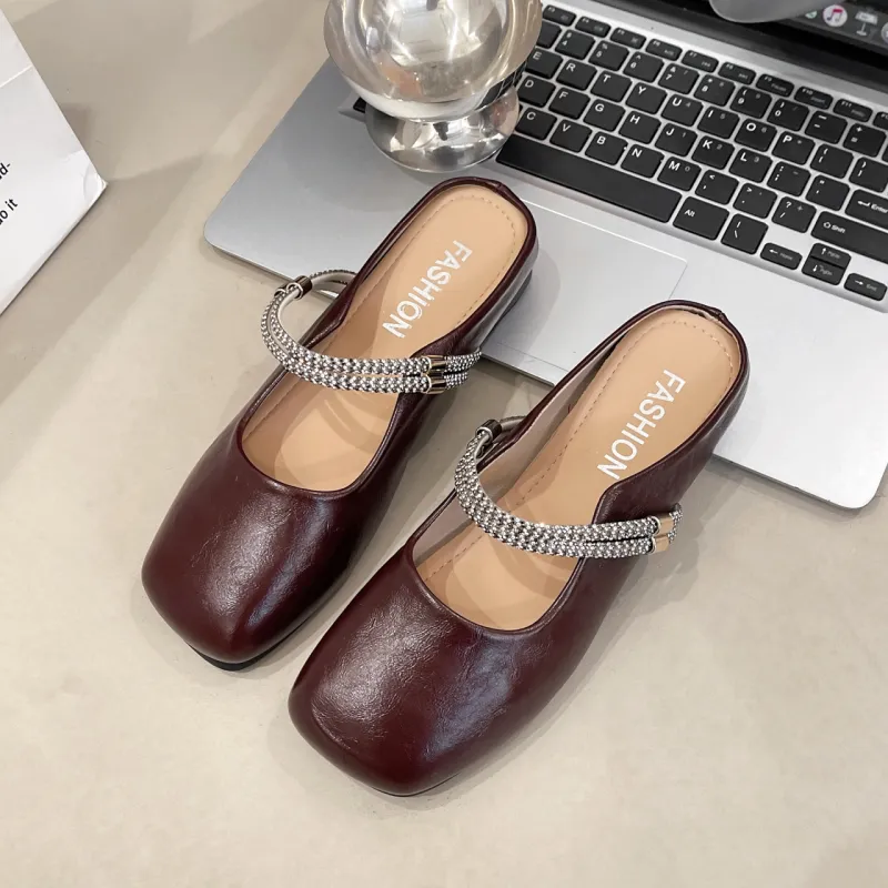 Alxnan Closed Toe Slippers Women's-9