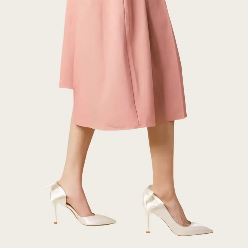 Alxnan High Heels Women's Beige-27