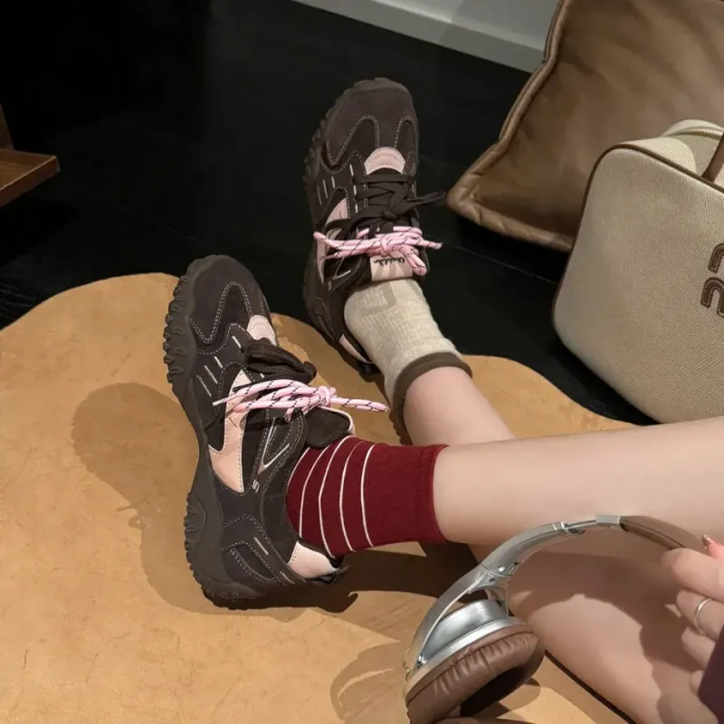 Alxnan Low Top Chunky Sneakers Women's-4