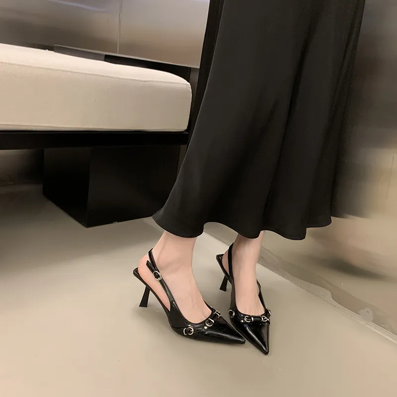 Alxnan Slim Heel High Heels Women's-5