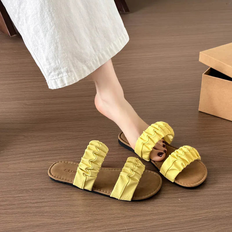 Alxnan Quiet Odor Resistant Slide Slippers Women's Box-29