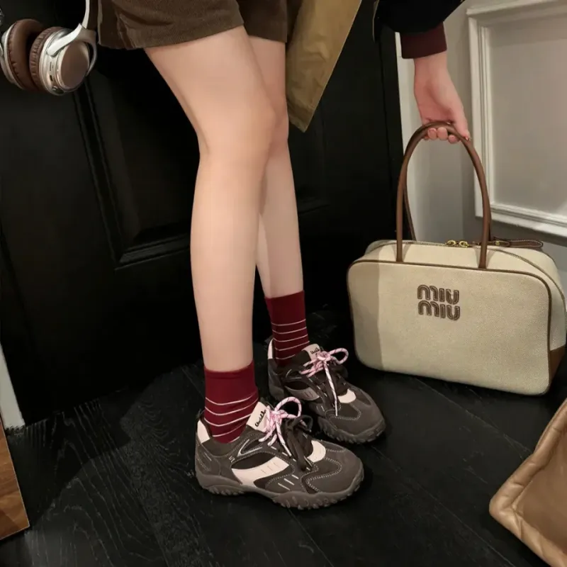Alxnan Low Top Chunky Sneakers Women's-5