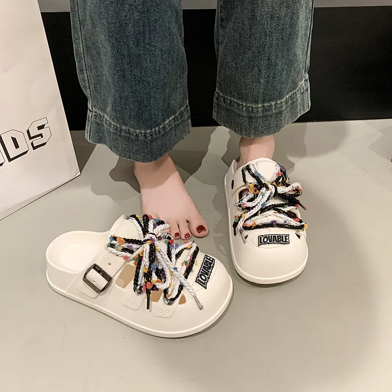 Alxnan Slip Resistant Closed Toe Slippers Women's Box-6