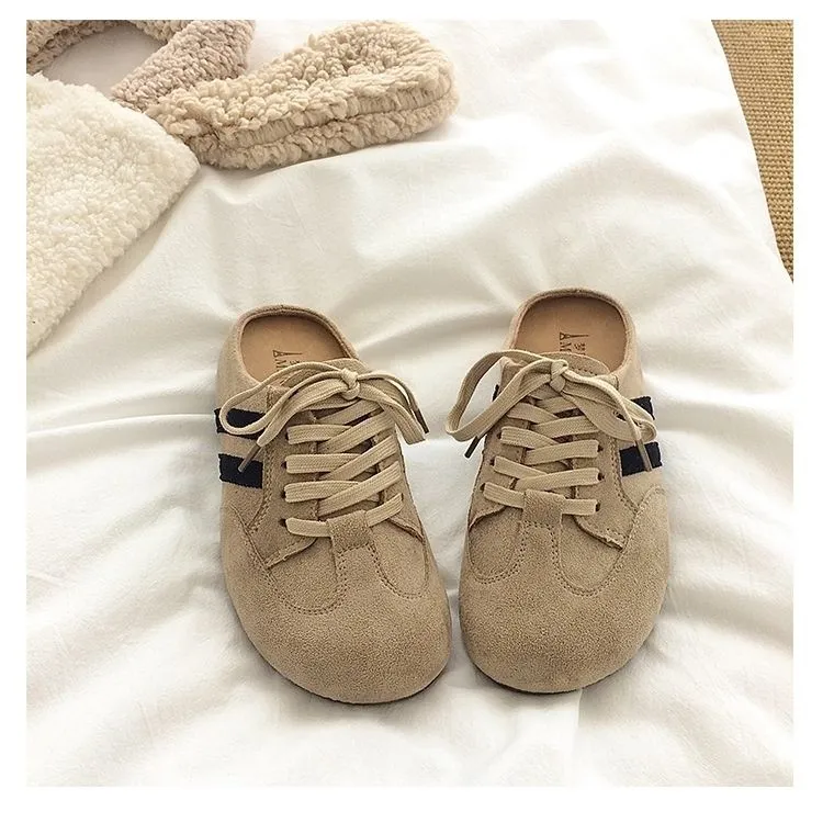 Alxnan Quiet Odor Resistant Closed Toe Slippers Women's Khaki-11