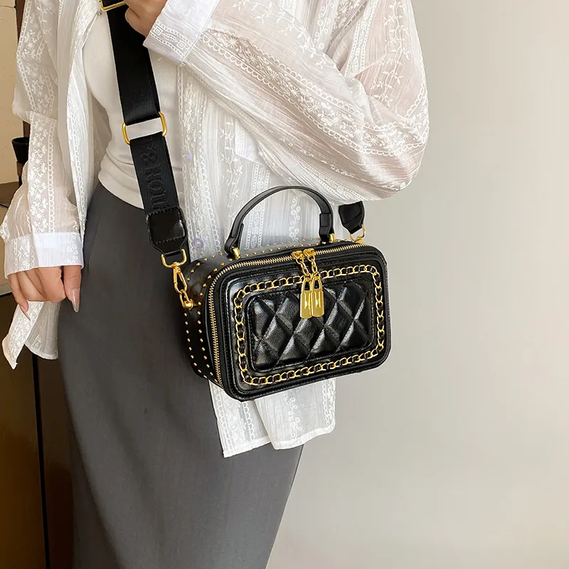 Rainbow Girl PU Handbag Women's White/Black/Brown-10