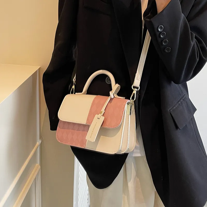 Rainbow Girl PU Shoulder Bag, Crossbody Bag, Handbag Regular Women's Silver/Black/Pink/Brown-16