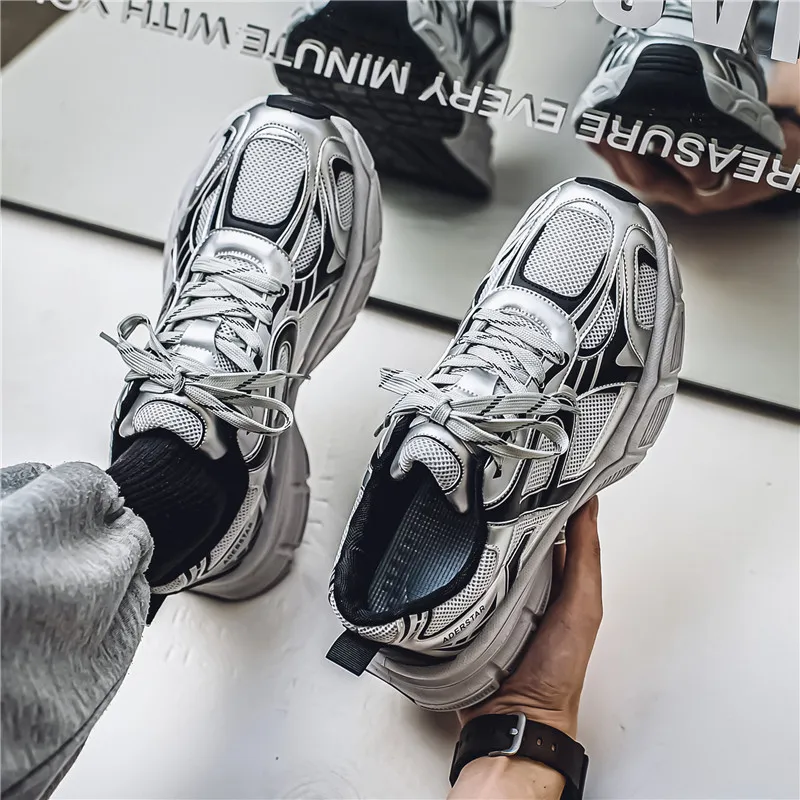 M.M Party Anti Slip Wear Resistant Low Top Chunky Sneakers Men's-13