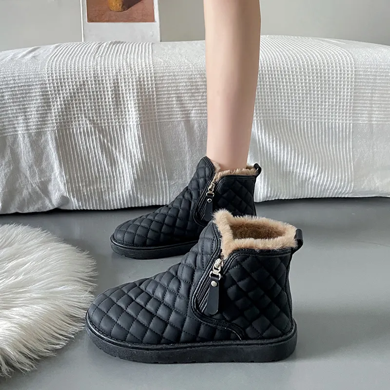 M.M Party Thermal Waterproof Abrasion Resistant Short Snow Boots Women's-7