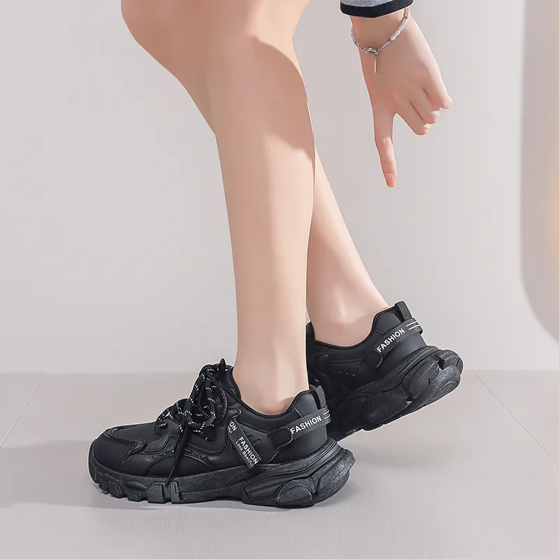 M.M Party Cushioned Anti Slip Wear Resistant And Water Resistant Low Top Chunky Sneakers Women's-3