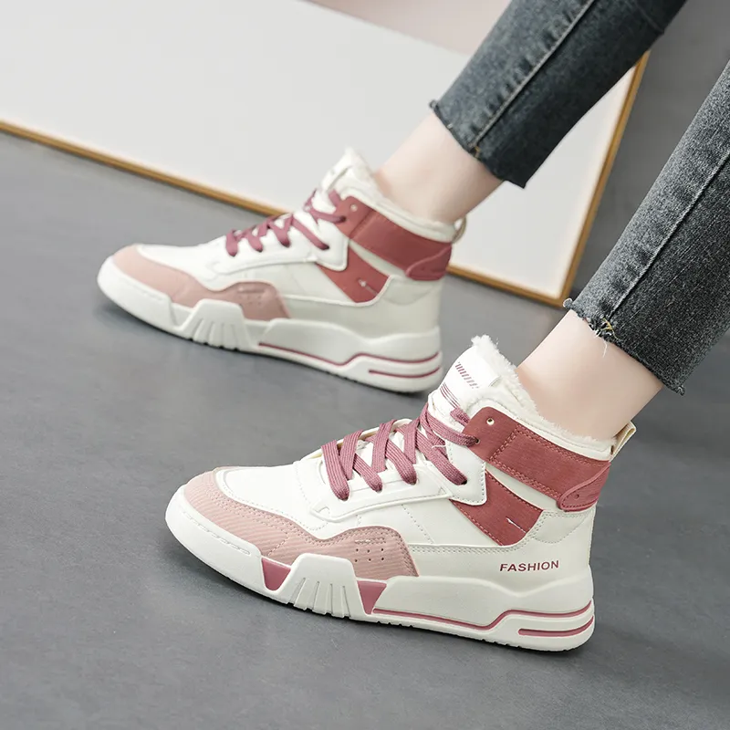 M.M Party Thermal Waterproof Cushioning High Top Skateboard Shoes Women's-6