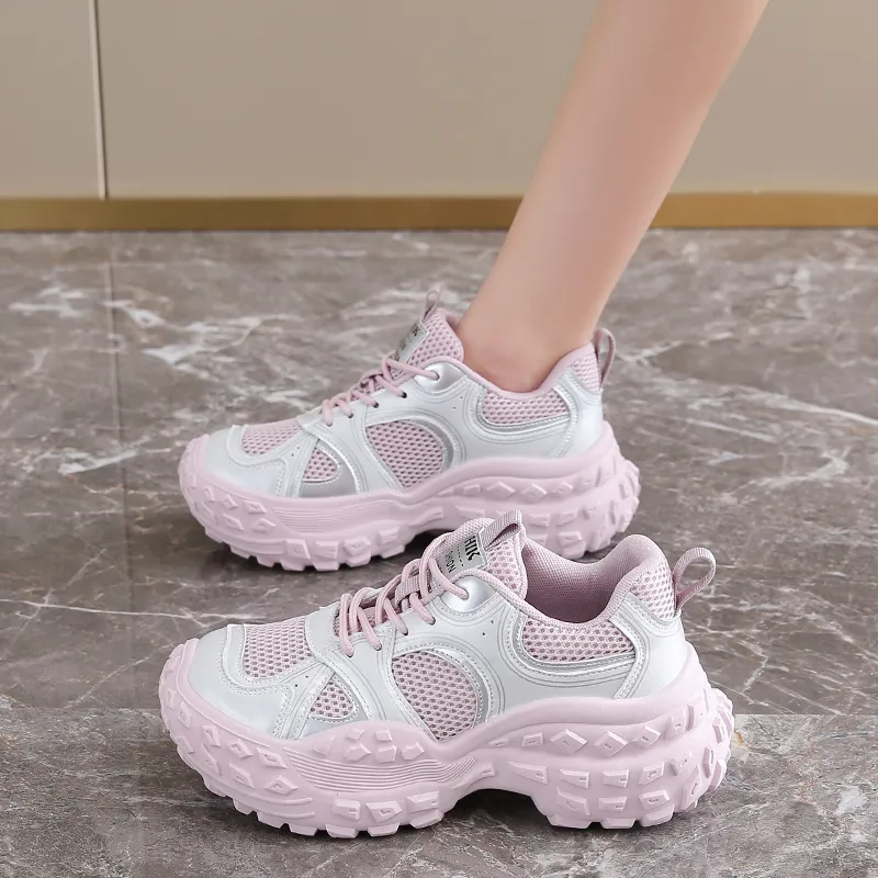 M.M Party Anti Slip Wear Resistant Low Top Chunky Sneakers Men's-4