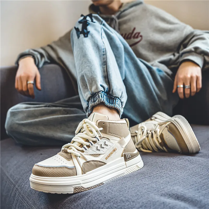 M.M Party Slip Resistant Waterproof Balance Mid Top Skateboard Shoes Men's-14