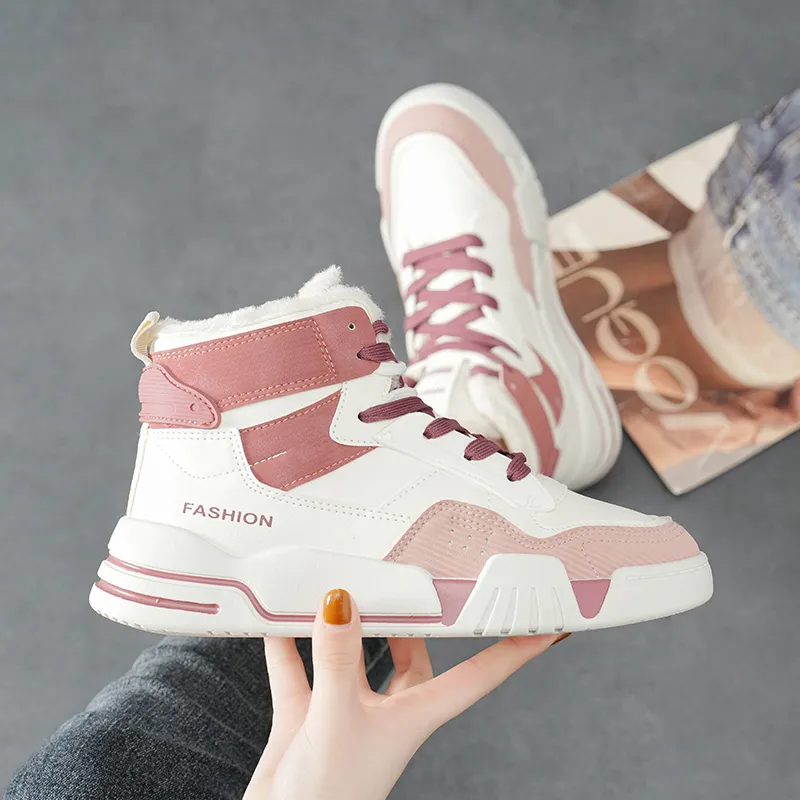 M.M Party Thermal Waterproof Cushioning High Top Skateboard Shoes Women's-7