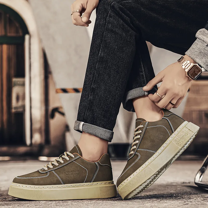 M.M Party Anti Slip Wear Resistant Low Top Skateboard Shoes Men's-6