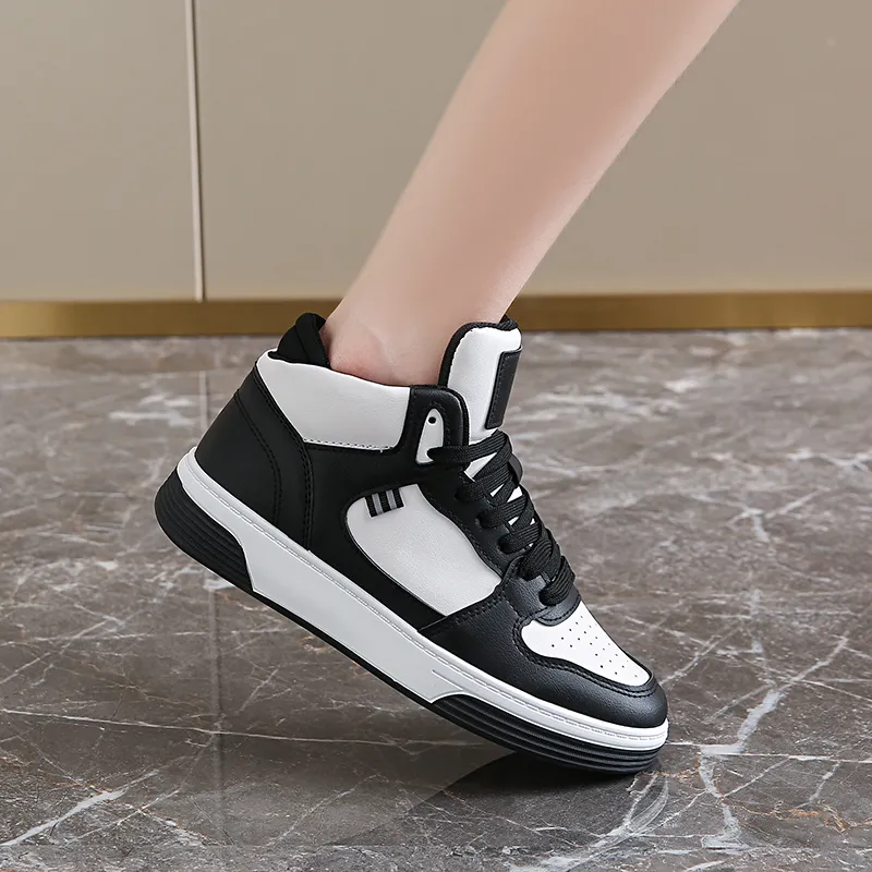 M.M Party Slip Resistant Waterproof Abrasion Resistant High Top Skateboard Shoes Women's-7
