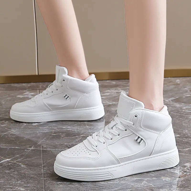 M.M Party Slip Resistant Waterproof Abrasion Resistant High Top Skateboard Shoes Women's-1