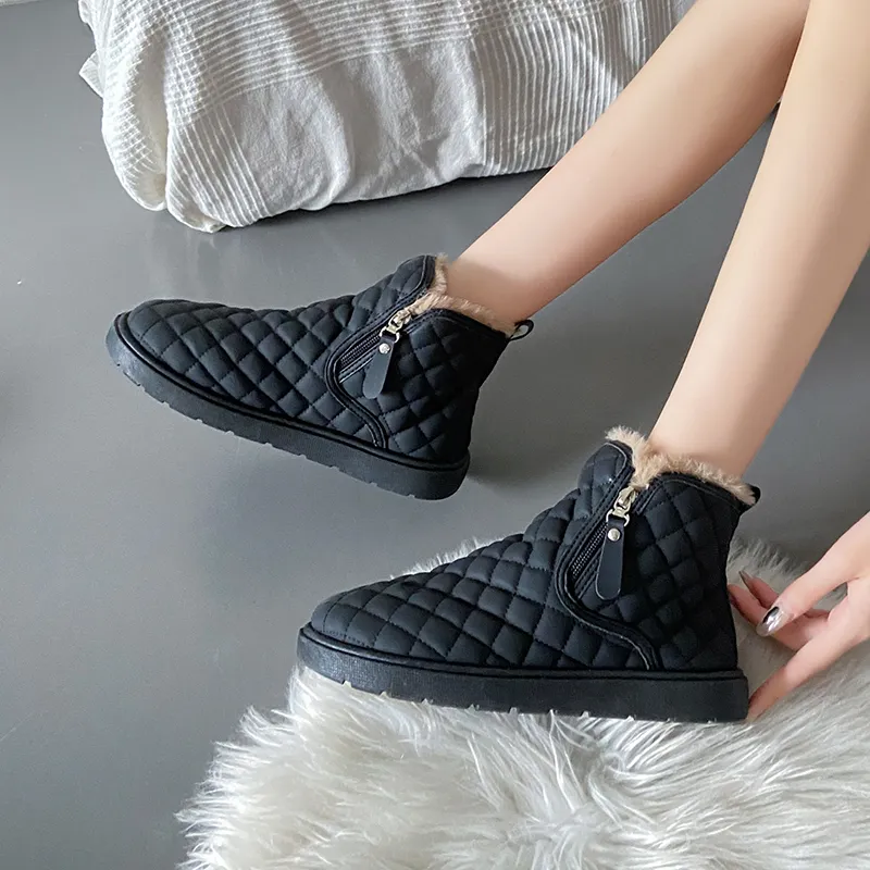 M.M Party Thermal Waterproof Abrasion Resistant Short Snow Boots Women's-10