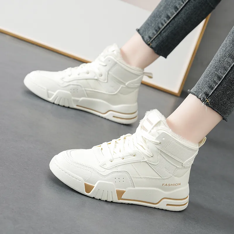 M.M Party Thermal Waterproof Cushioning High Top Skateboard Shoes Women's-10