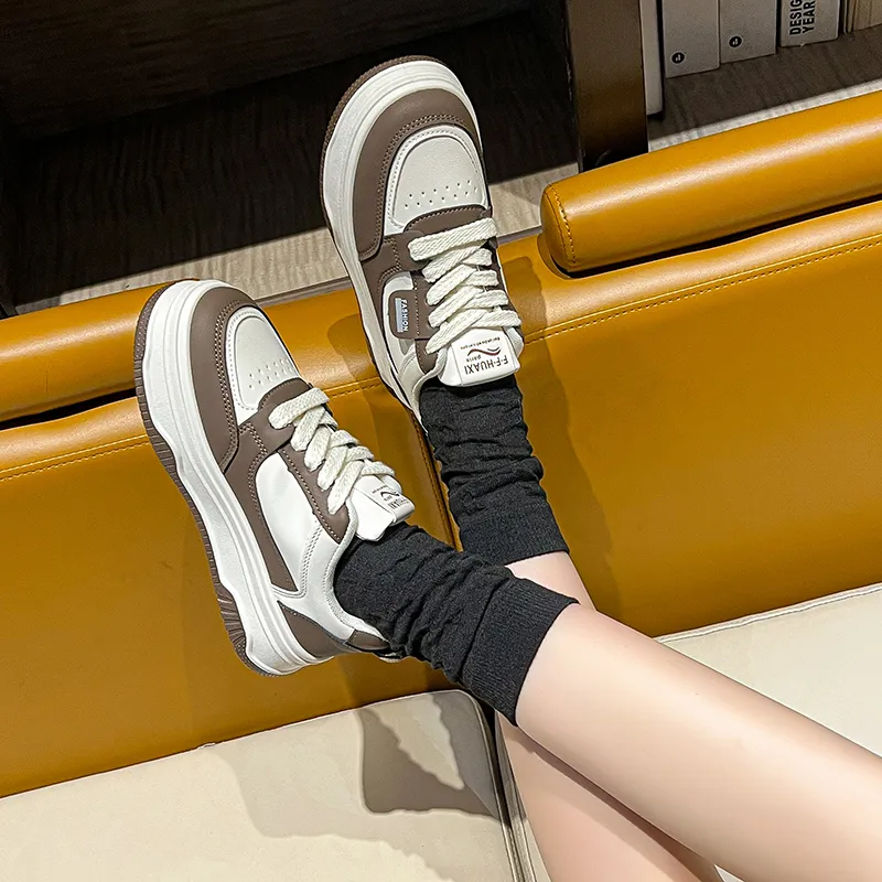 M.M Party Slip Resistant Waterproof Abrasion Resistant Low Top Skateboard Shoes Women's-6