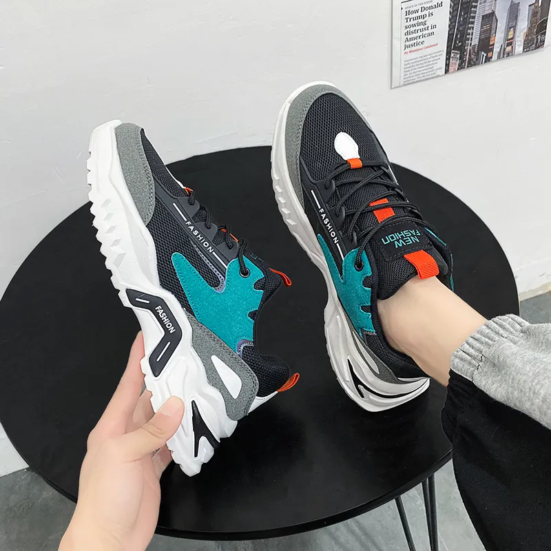 M.M Party Breathable And Wear resistant Low Top Chunky Sneakers Men's-5