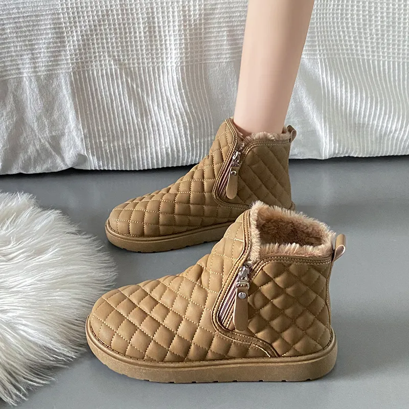M.M Party Thermal Waterproof Abrasion Resistant Short Snow Boots Women's-3