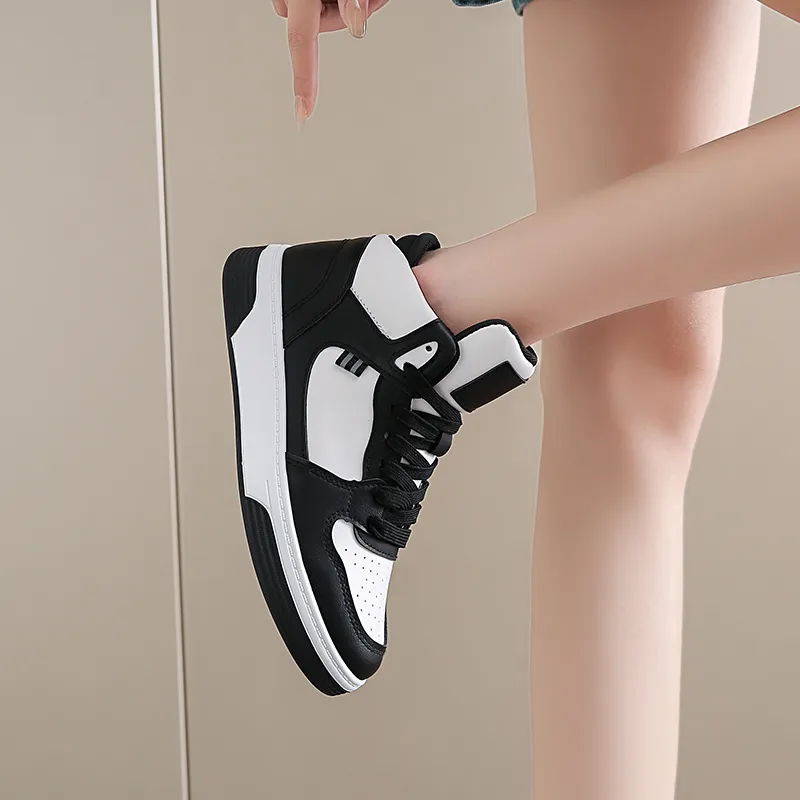 M.M Party Slip Resistant Waterproof Abrasion Resistant High Top Skateboard Shoes Women's-6
