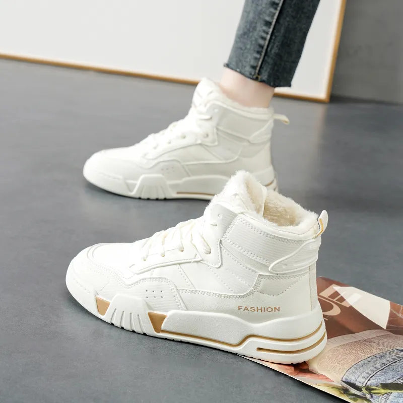 M.M Party Thermal Waterproof Cushioning High Top Skateboard Shoes Women's-12