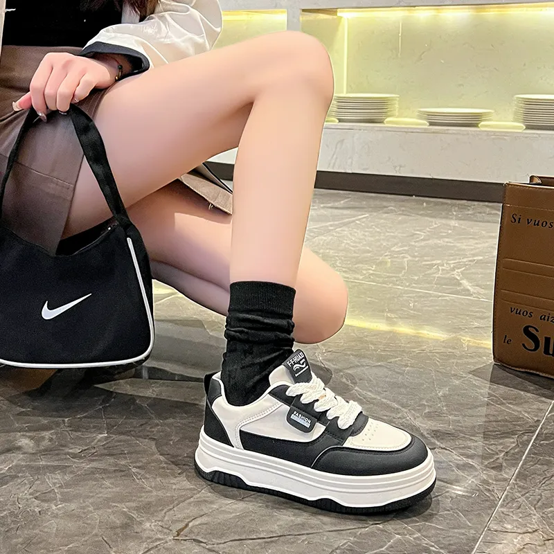 M.M Party Slip Resistant Waterproof Abrasion Resistant Low Top Skateboard Shoes Women's-2