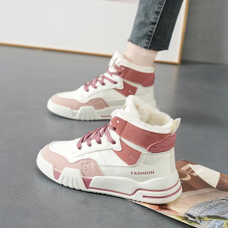 M.M Party Thermal Waterproof Cushioning High Top Skateboard Shoes Women's-8