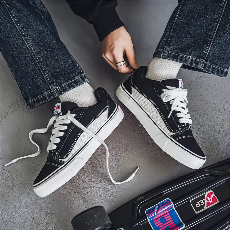 M.M Party Slip Resistant, Abrasion Resistant, And Balanced Low Top Skateboard Shoes Men's-3
