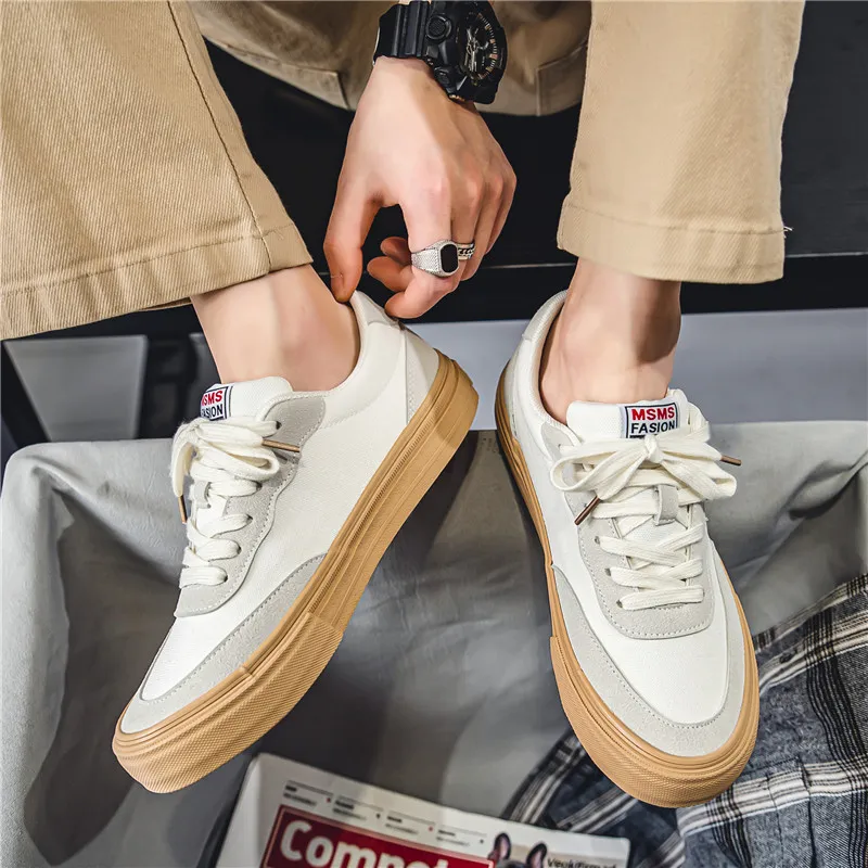 M.M Party Slip Resistant, Abrasion Resistant, And Balanced Low Top Skateboard Shoes Men's-1