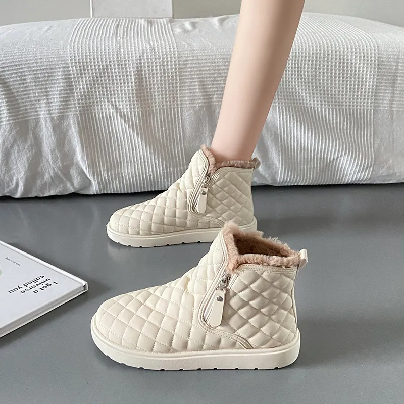M.M Party Thermal Waterproof Abrasion Resistant Short Snow Boots Women's-1
