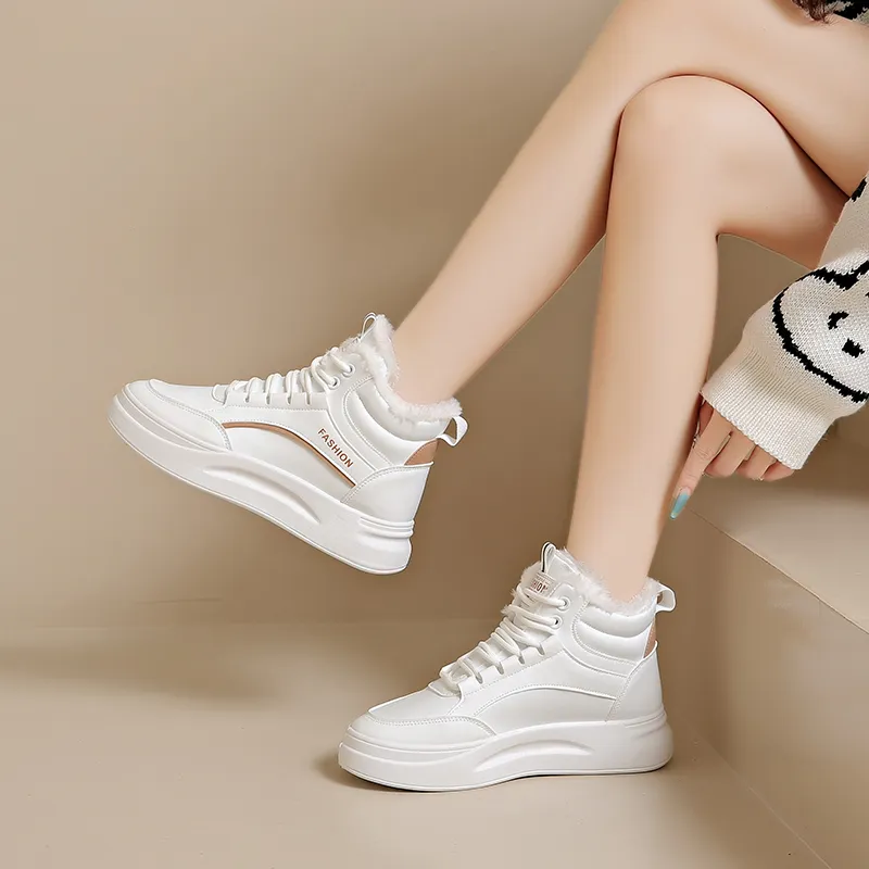 M.M Party Warm Water Resistant And Wear Resistant High Top Skateboard Shoes Women's-7