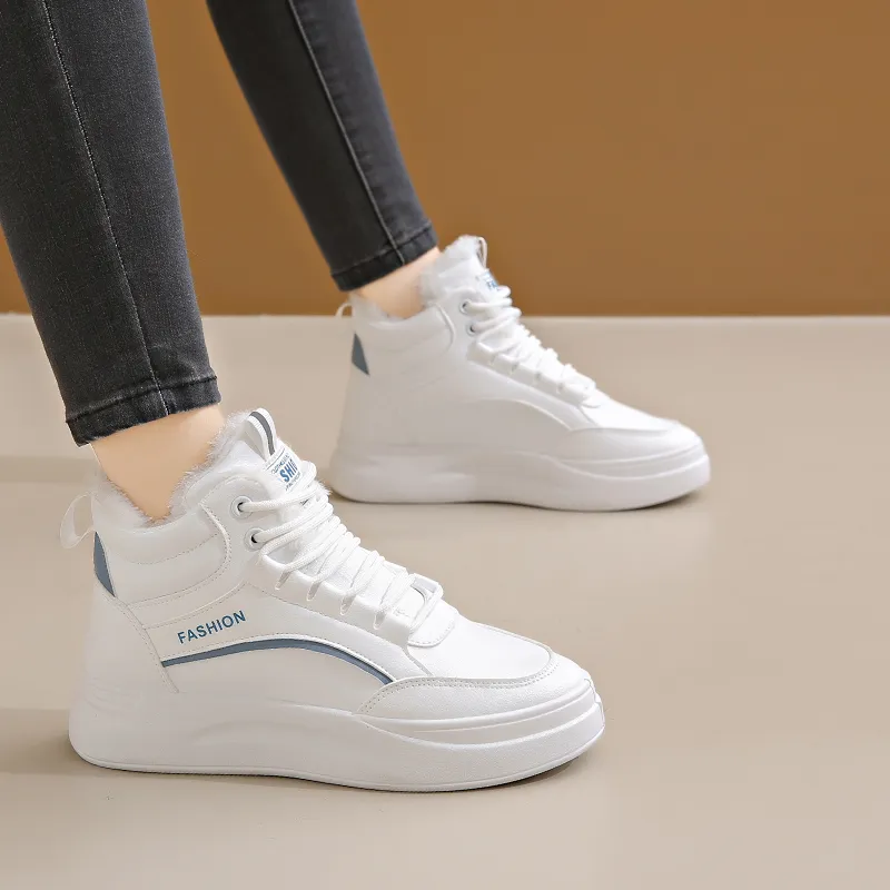 M.M Party Warm Water Resistant And Wear Resistant High Top Skateboard Shoes Women's-2