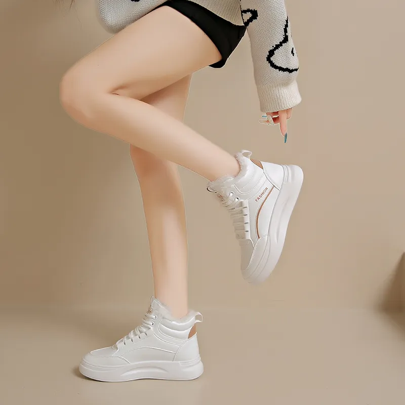 M.M Party Warm Water Resistant And Wear Resistant High Top Skateboard Shoes Women's-6