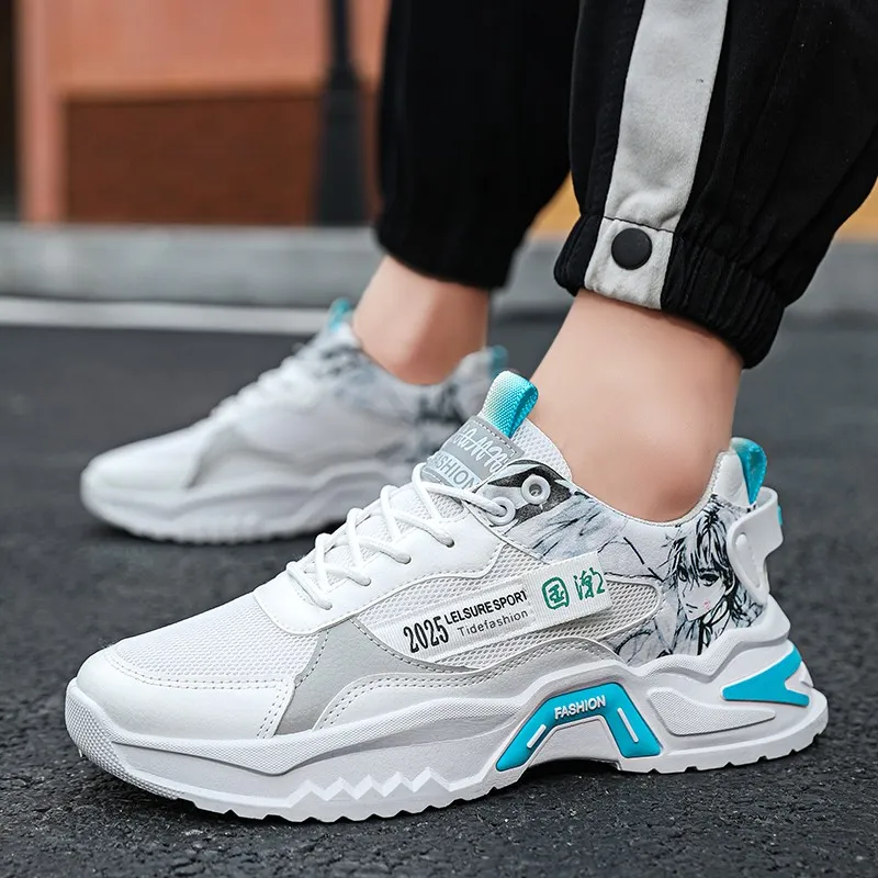 M.M Party Anti Slip Wear Resistant Low Top Chunky Sneakers Men's-10