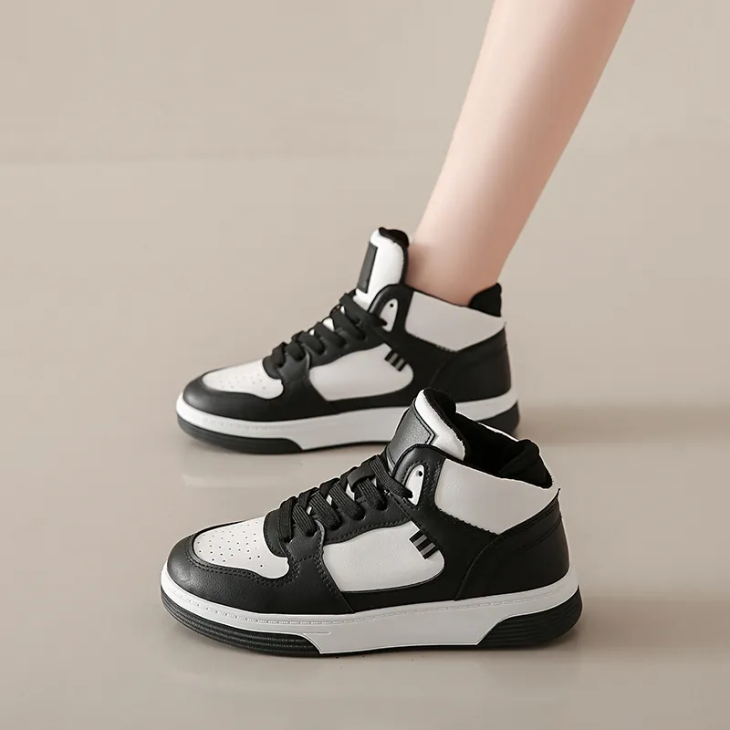 M.M Party Slip Resistant Waterproof Abrasion Resistant High Top Skateboard Shoes Women's-9