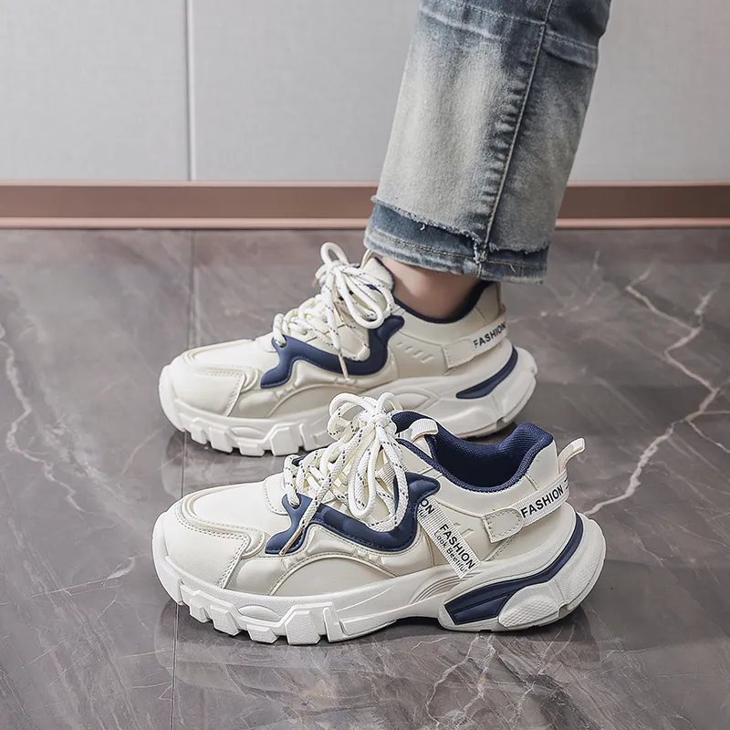 M.M Party Cushioned Anti Slip Wear Resistant And Water Resistant Low Top Chunky Sneakers Women's-5