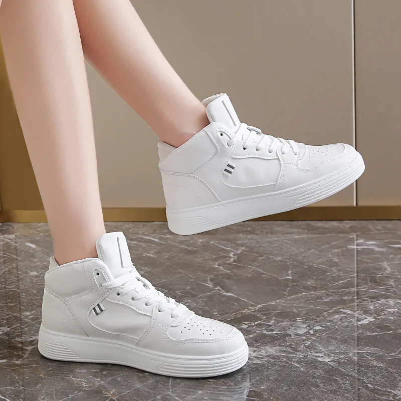 M.M Party Slip Resistant Waterproof Abrasion Resistant High Top Skateboard Shoes Women's-2