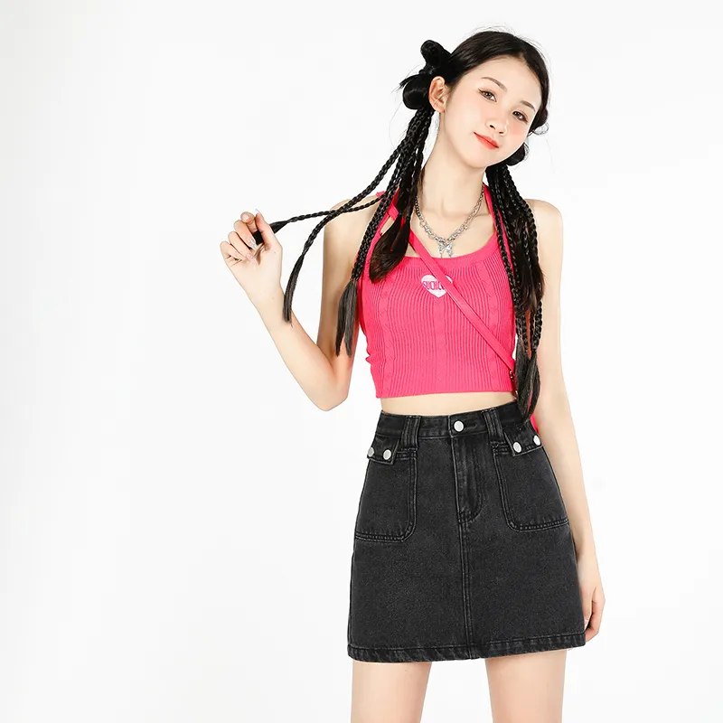 JEANSWEST Denim Short Skirts Women's-8