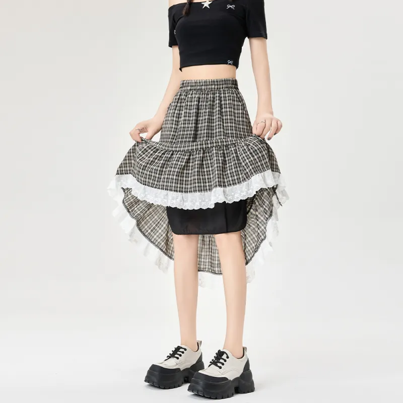 JEANSWEST Casual Long Skirt Women's-13