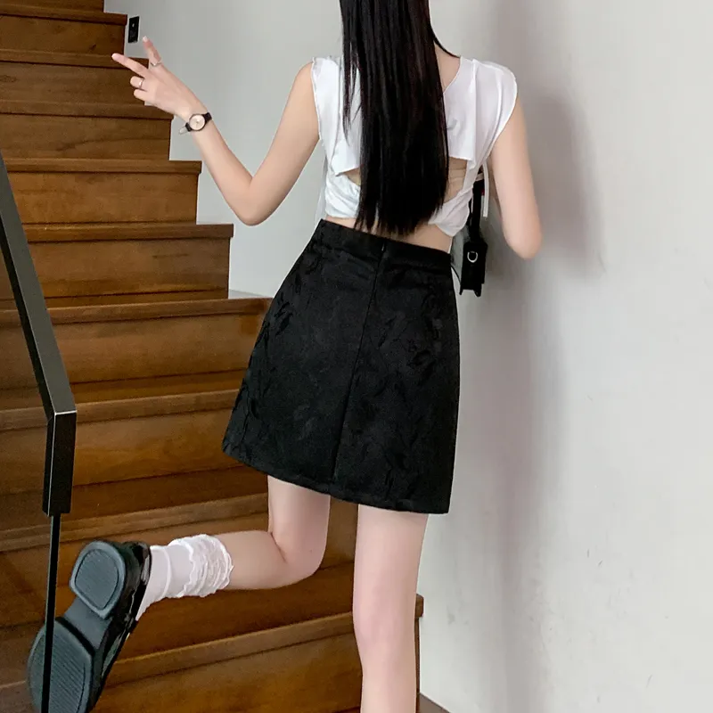 JEANSWEST Casual Short Skirts Women's-1