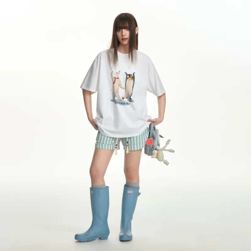 TGNS Casual Shorts Unisex Island Blue-2