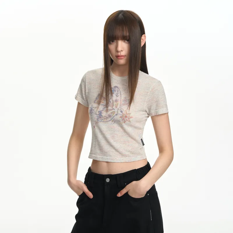 TGNS T Shirt Women's Multicolor Dots White-2