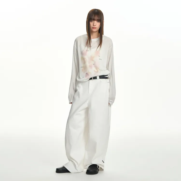 TGNS T Shirts Unisex Milk White-3