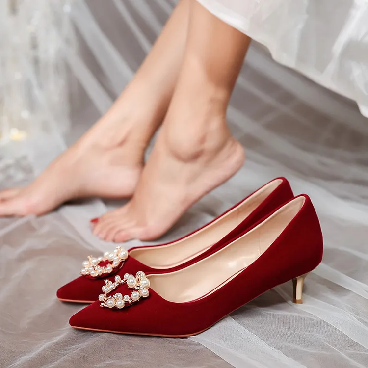MEIAI Slim Heel High Heels 6.5cm Women's-11